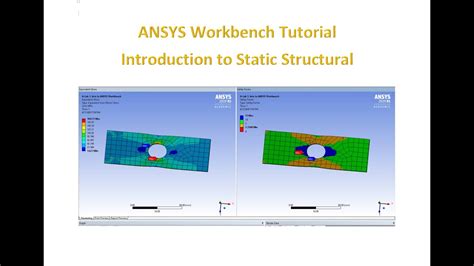 Ansys Workbench Tutorial Introduction To Static Structural Youtube