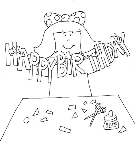 Free Dearie Dolls Digi Stamps Happy Birthday Cutout