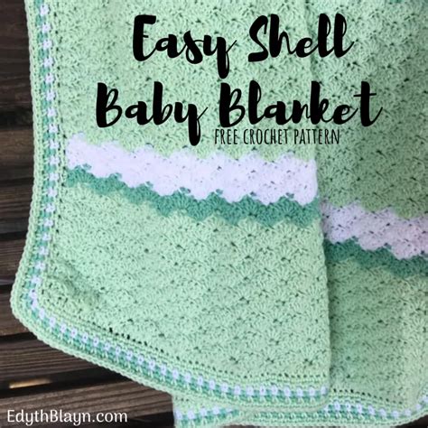 Easy Shell Baby Blanket Free Crochet Pattern Knit Crochet Baby Vest