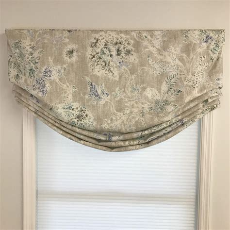 Custom Made To Order Relaxed Faux Roman Shade Stationary Etsy Faux