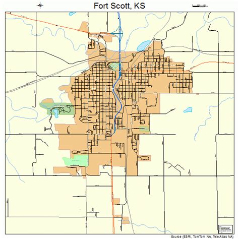 Fort Scott Kansas Map Map Of Rose Bowl