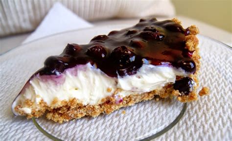 Blueberry Cream Cheese Pie With Graham Cracker Crust Graham Dessert