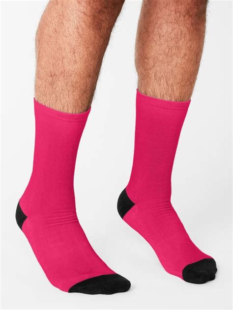 Bright Bold Pink Socks By Koovox Pink Socks Neon Sock Neon Pink