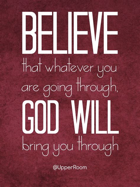 Whatever You Are Going Through God Will Bring You Through Trust And