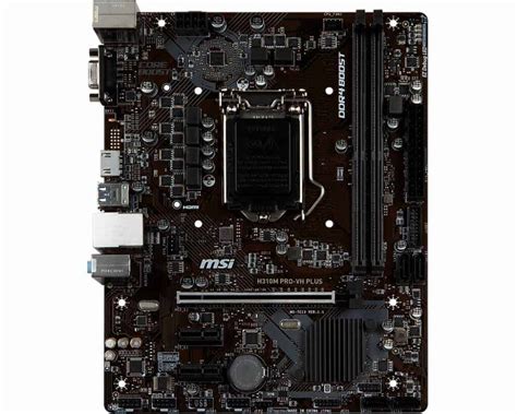 Msi H310m Pro Vh Plus Motherboard Clarion Computers
