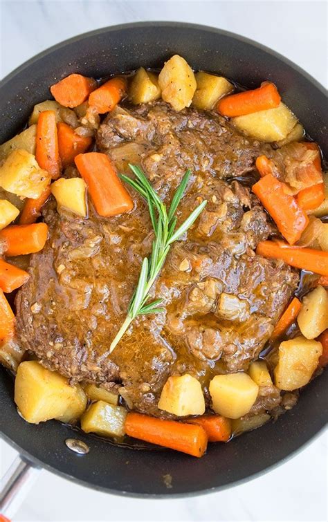Easy Pot Roast Recipe Made In One Pot Using Simple Ingredients And Loaded With Potatoes And