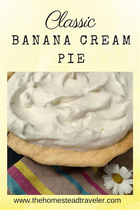 homemade banana cream pie