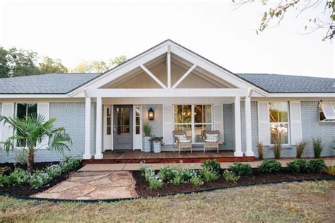 Great Front Porch Addition Ranch Remodeling Ideas Ranch Style Homes