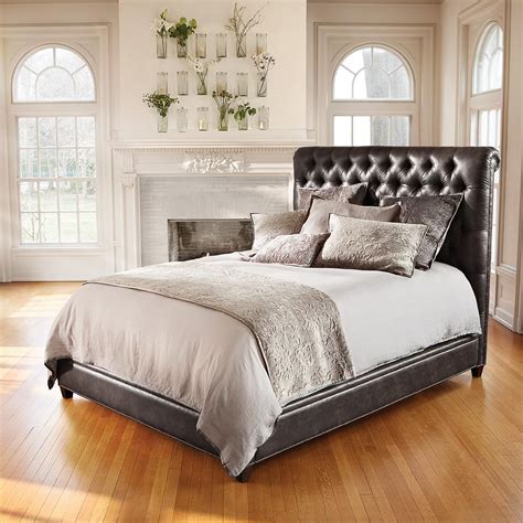 Get extra 5% off with coupon click here! The Nolan leather bed. | Luxury bedroom furniture