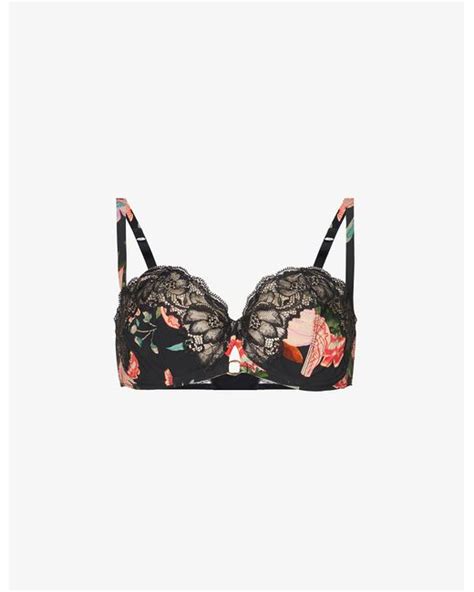 Aubade Sweet Folk Lace Embroidered Half Cup Stretch Woven Bra Lyst