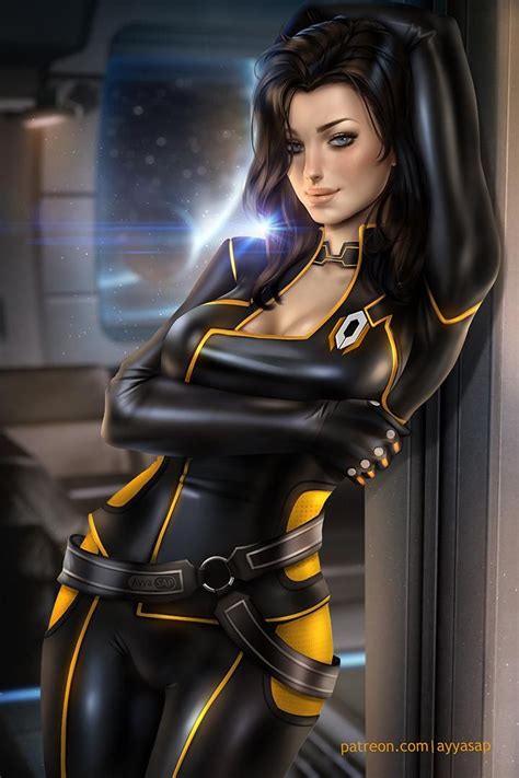 Miranda Lawson Alt By Ayyasap On Deviantart Miranda Lawson Mass Effect Art Cyberpunk Girl