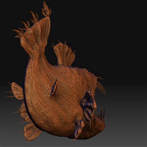 3d Deep Sea Angler Fish Model