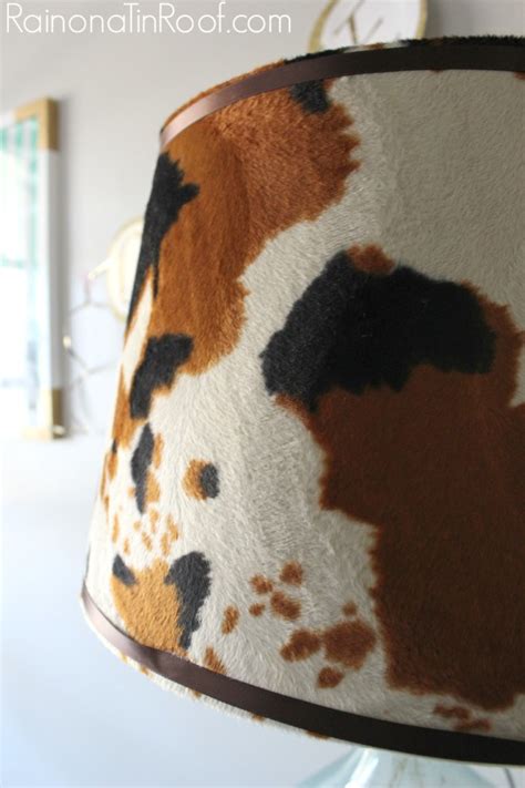 Easy To Make Diy Cowhide Lamp Shade For 15
