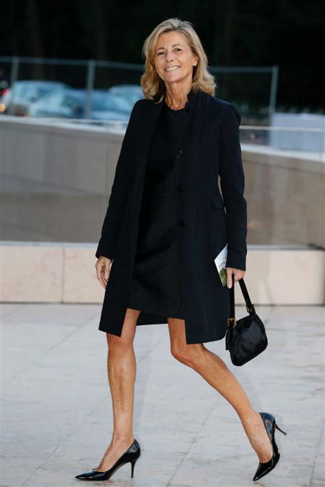 Claire Chazal En Robe Et Manteau Noirs