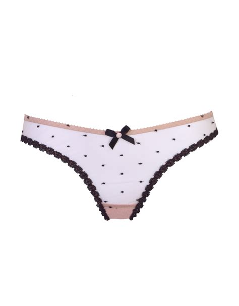 poppie full brief in nude black by agent provocateur all lingerie