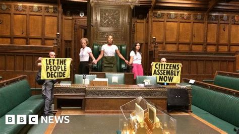 Extinction Rebellion Climate Activists Arrested After Protest In Commons Chamber