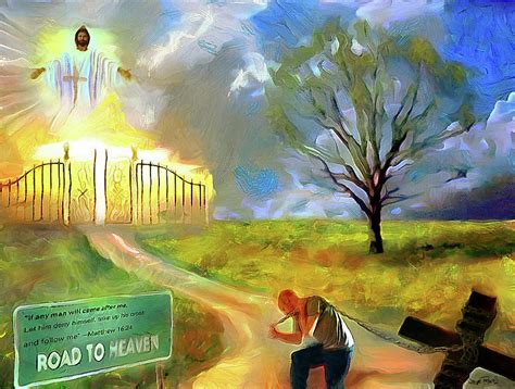 Road To Heaven Painting By Wayne Pascall
