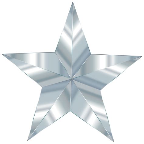 Silver Star Clip Art Image Clipsafari