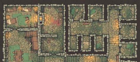 Prison Themed Dungeon 29x49 Roll20 Dnd World Map Dung