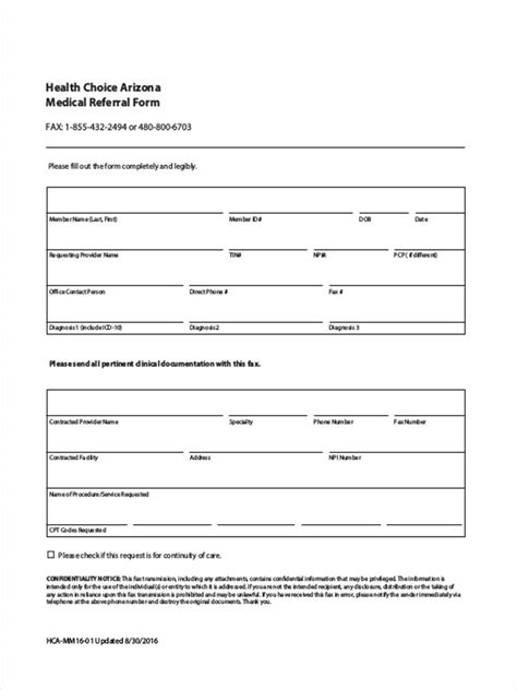 Free Physician Referral Form Template Printable Templates
