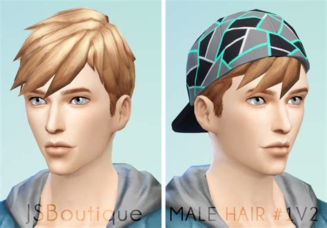 Male Hair 1v2 Jsboutique Sims 4 Creations