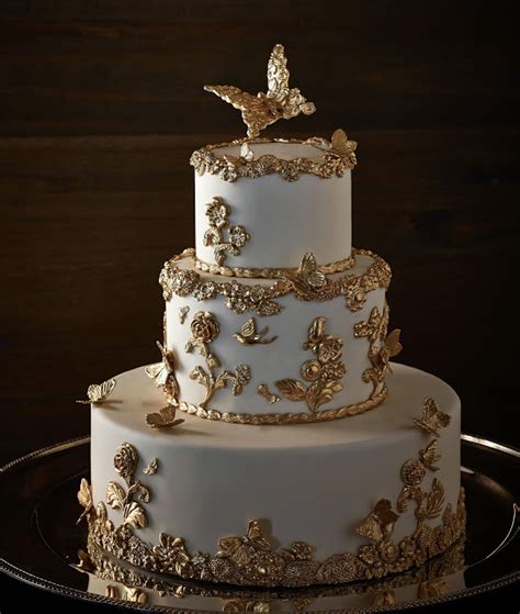 Stunning Wedding Cakes With Exquisite Details Modwedding Gold