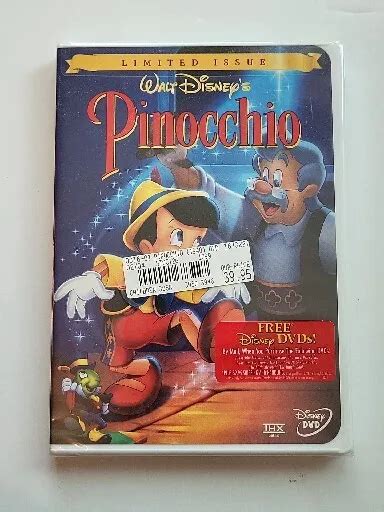 Walt Disneys 101 Pinocchio Limited Issue Dvd Original Animated New
