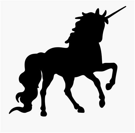 Unicorn Silhouette Unicorn Clipart Black And White Transparent
