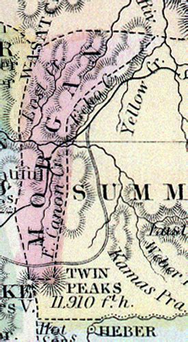 Morgan County Utah Territory 1865 House Divided