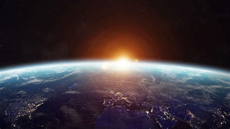 Sunrise Over Planet Earth In Space D Rendering Elements Of This Story Media Group