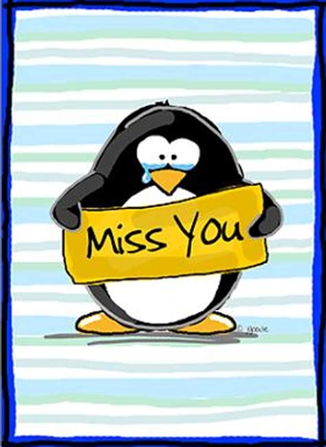 Miss You I Miss You Cute Miss You Penguin Love Quotes