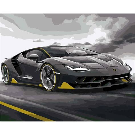Nordic Cool Sports Cars Spray Canvas Painting Canvas Art Separate
