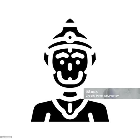 Agama Hindu Hanuman Agama Mesin Terbang Ikon Vektor Ilustrasi Ilustrasi Stok Unduh Gambar