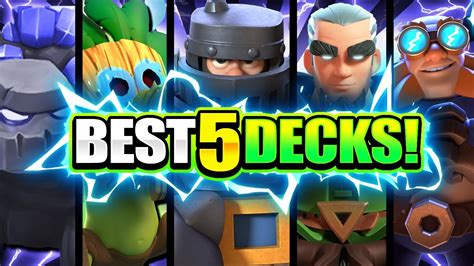 New Top Strongest Decks In Clash Royale Best Deck List Youtube