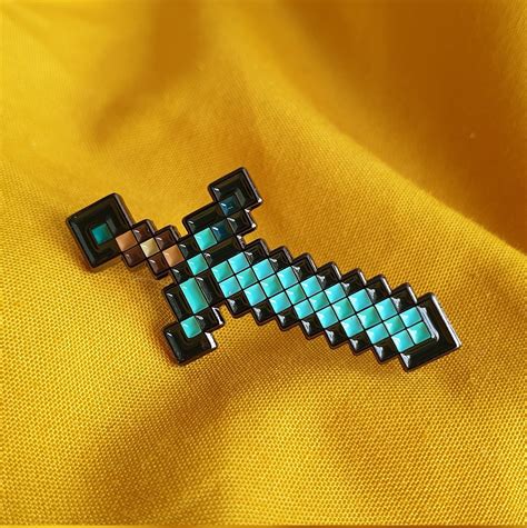 Minecraft Diamant Schwert Pin Etsy