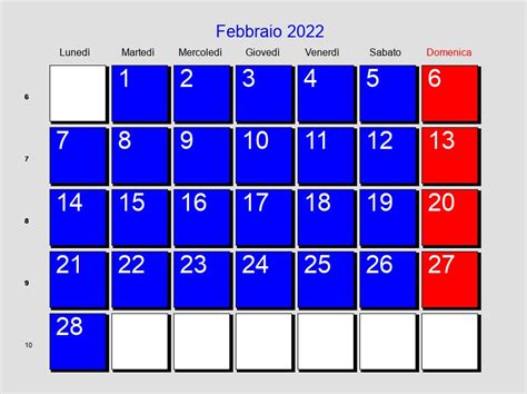 Calendario Febbraio 2022 Con Festività E Fasi Lunari