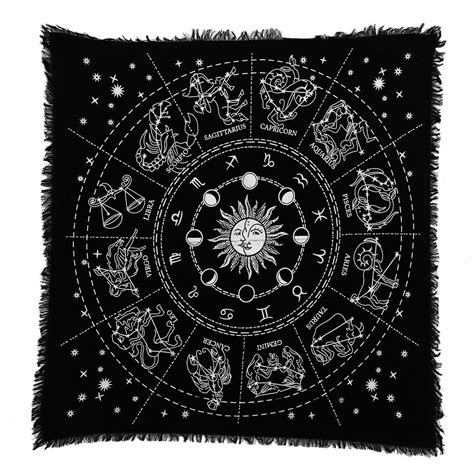 Indian Consigners Cotton Altar Cloth Table Cloth Alter Cloths Tarot Spread Black Gold Silver At