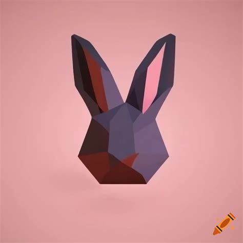 Polygon Rabbit Head Design