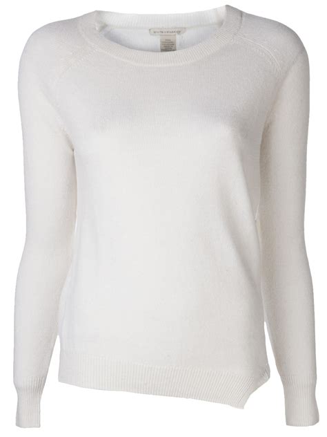 Lyst White Warren Cashmere Sweater In White