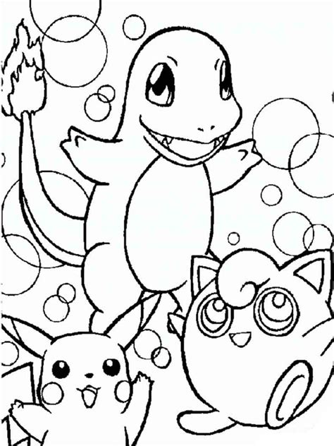 They will enthusiastically choose the monster they like, then color it with enthusiasm. Free Printable Pokemon coloring pages.