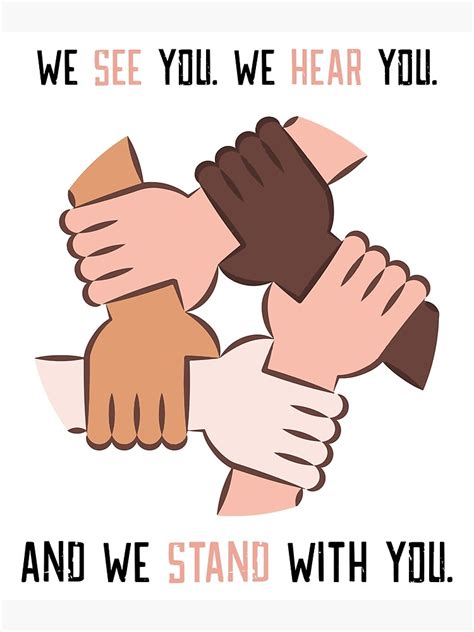 We Stand Together Poster For Sale By Bhargavbarman Redbubble