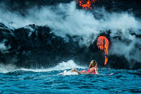 Swimming With Lava In Hawaii