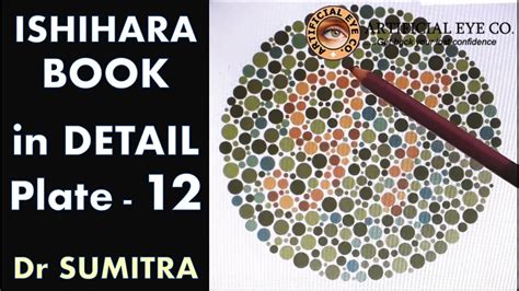 Ishihara Test Book Plate 12 In Detail Dr Sumitra Color Blindness