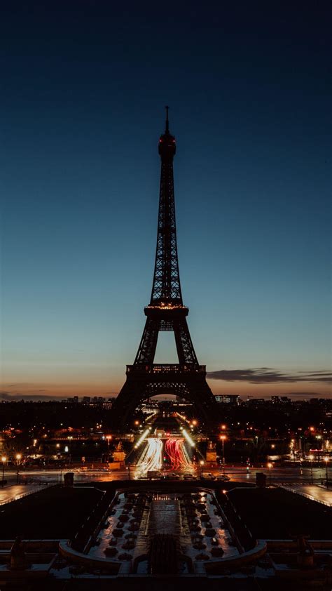 Background Night Eiffel Tower Wallpaper Pngtree Provide Eiffel Tower