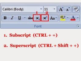 Step 2 click the references tab on the ribbon. Subscripts and Superscripts in Microsoft Word ~ Infotech-Easy