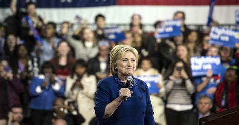 Hillary Clinton Takes Victory Lap In New York Rally