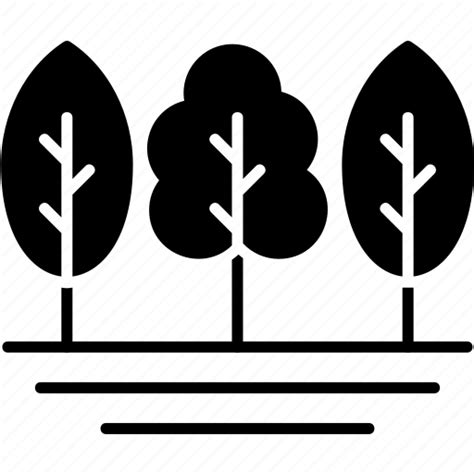 Trees Forest Nature Park Icon Download On Iconfinder