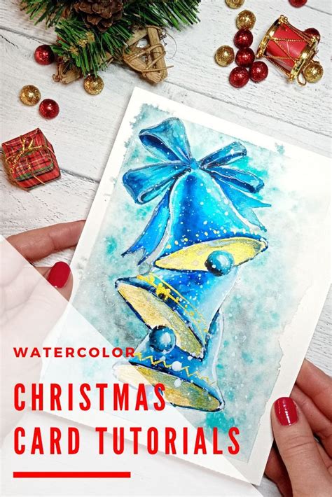 Christmas Card Tutorial For Beginner How To Paint A Watercolour