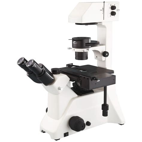 VMP Inverted Microscope Trinocular Head Plan Objectives Halogen Kohler Illumination