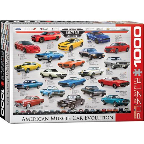 American Muscle Car Evolution 1000 Piece Puzzle